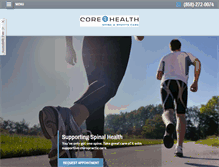 Tablet Screenshot of corehealthsd.com